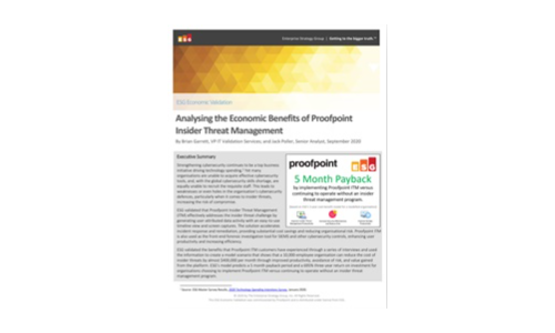 Analyse der wirtschaftlichen Vorteile von ProofPoint Insider -Bedrohungsmanagement